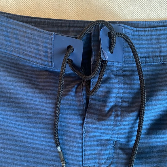 Aether Swim Trunks Blue Navy Striped - Picture 4 of 4